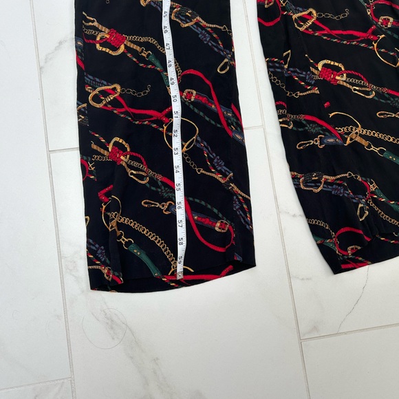 & OTHER STORIES. Paris Atelier. Equestrian Print Wrap Jumpsuit - Picture 8 of 10